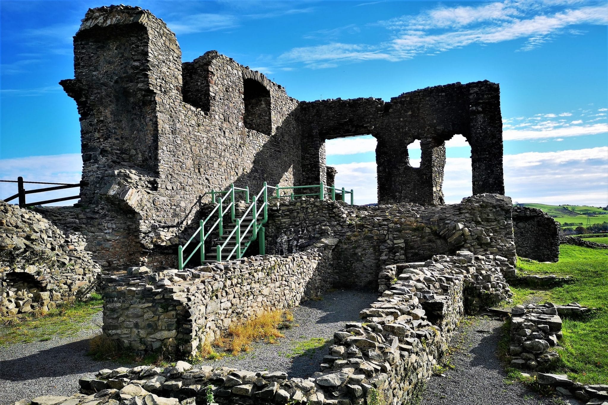 An Exterior View Of The Ruins Of A Medieval Castle In The Lakela