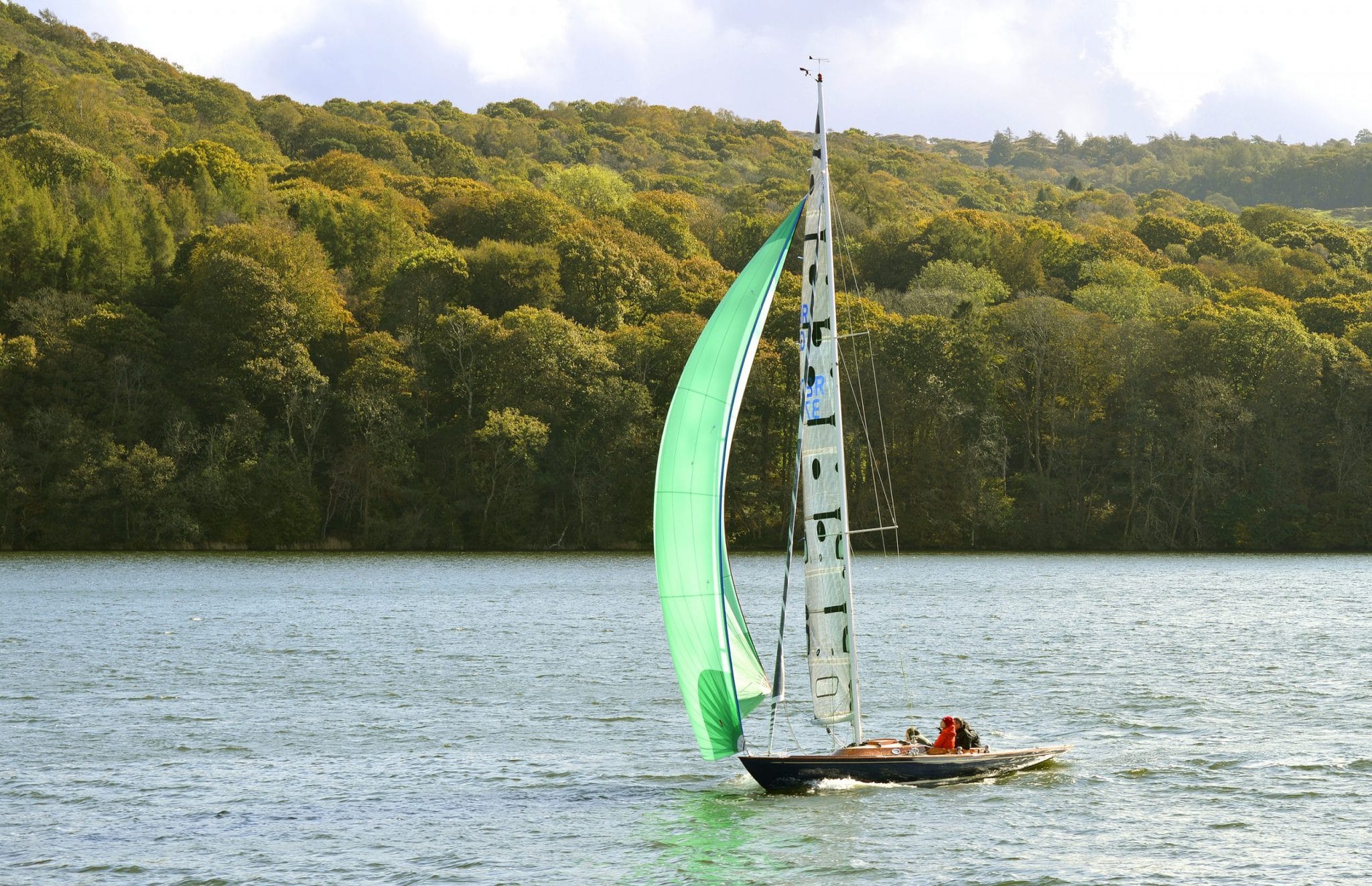 Lake Windermere, Cumbria, England, Uk - October 12, 2019 : Lake